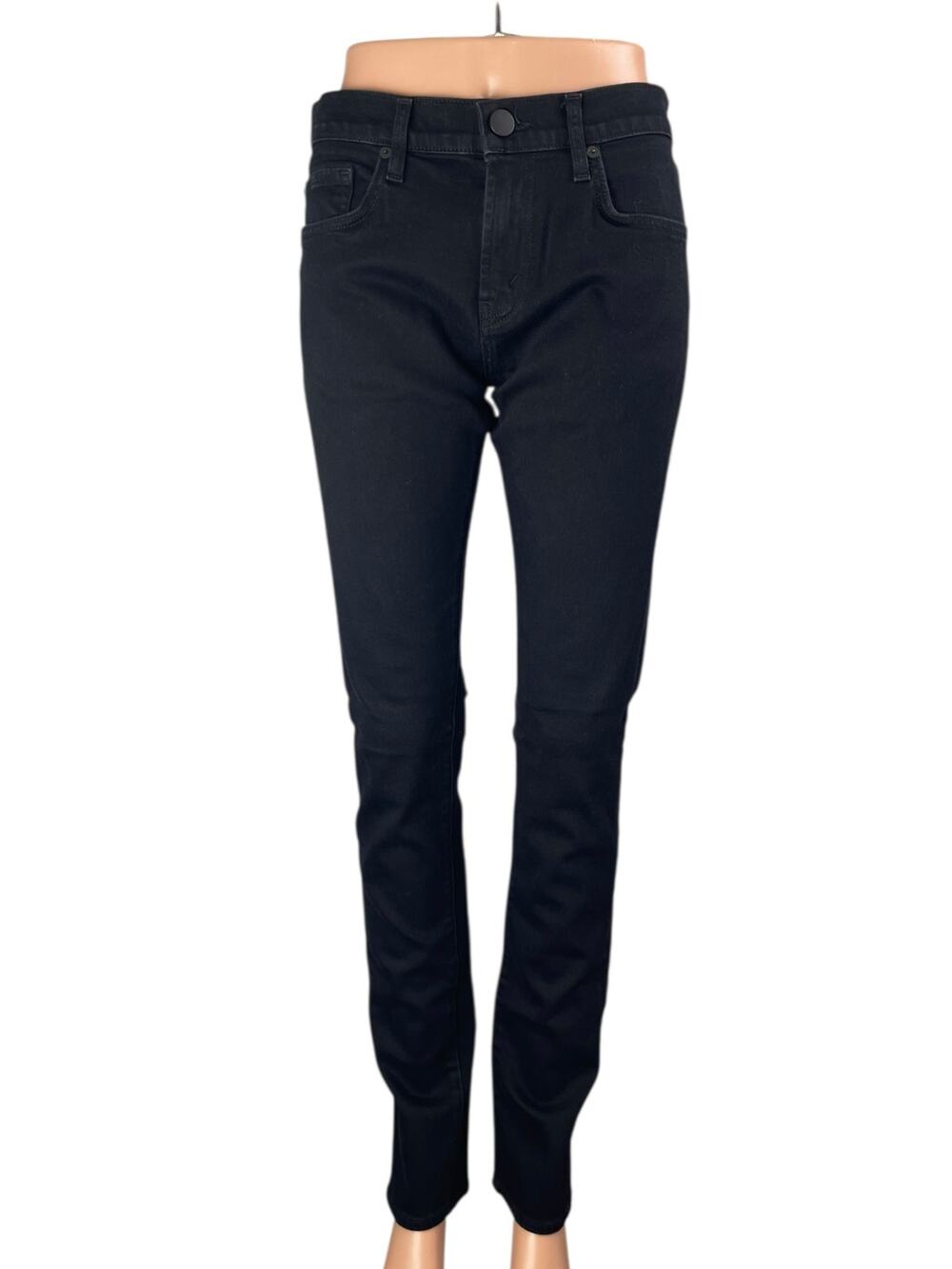 J Brand Women's Black Mid Waist Slim Fit Skinny Leg Denim Jeans Pants Size 30